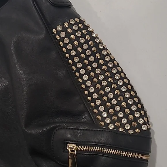 #43 Rhinestone Black Purse - Picture 3 of 6